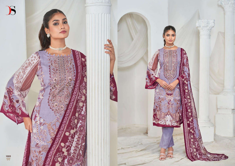 Deepsy Suits Gulnoor Cotton Print Self Embroidery Salwar Kameez