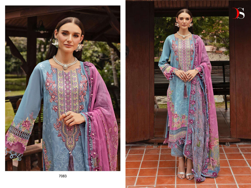 Deepsy Suits Jade Bliss Lawn 24 Vol 2 Cotton Heavy Patch Embroidery Fancy Salwar Kameez
