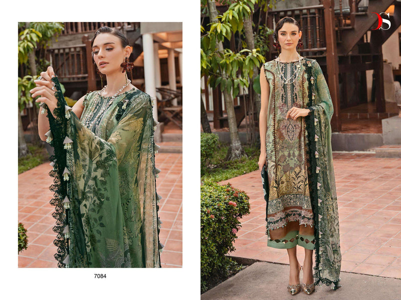 Deepsy Suits Jade Bliss Lawn 24 Vol 2 Cotton Heavy Patch Embroidery Fancy Salwar Kameez