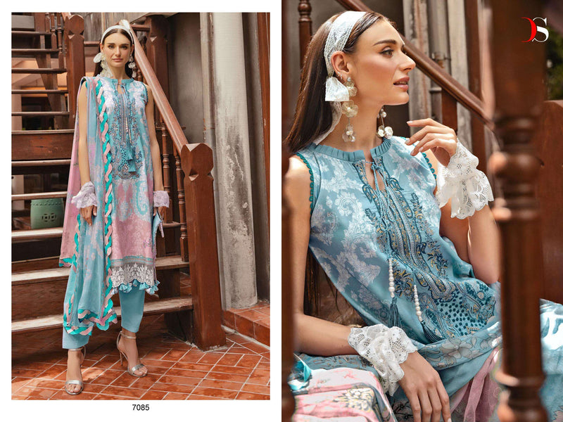 Deepsy Suits Jade Bliss Lawn 24 Vol 2 Cotton Heavy Patch Embroidery Fancy Salwar Kameez