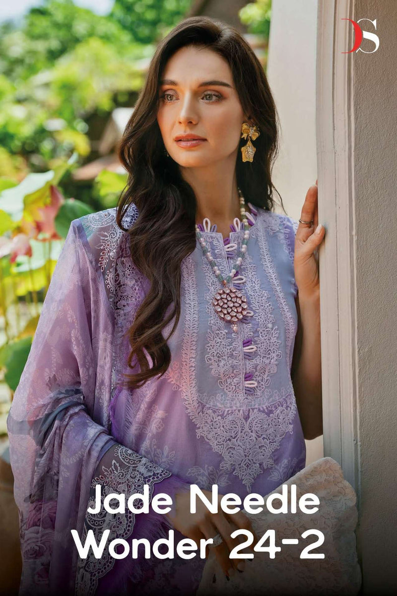 Deepsy Suits Jade Needle Wonder 24 Vol 2 Cotton Embroidery Salwar Suit