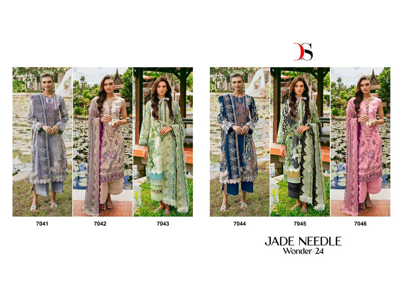 Deepsy Suits Jade Needle Wonder Vol 24 Cotton Patch Work Stylish Salwar Suit
