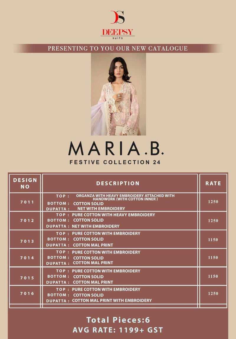 Deepsy Suits Maria B Festive Collection 24 Cotton Designer Suit