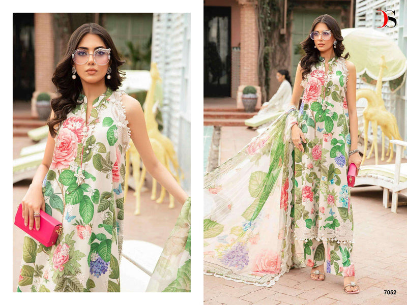 Deepsy Suits Maria B M Prints 24 Vol 3 Cotton Self Embroidery Stylish Salwar Kameez