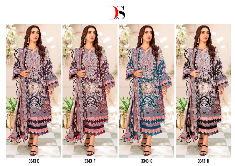 Deepsy Suits Niddle Wonder Premium Collection D No 3343 Cotton Salwar Suit