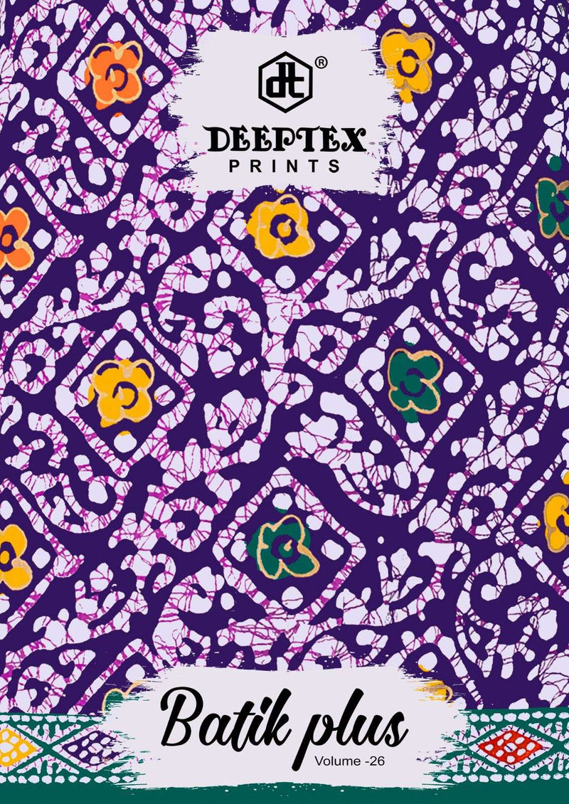 Deeptex Prints Batik Plus Vol 26 Cotton Daily Wear Unstiched Salwar Suit
