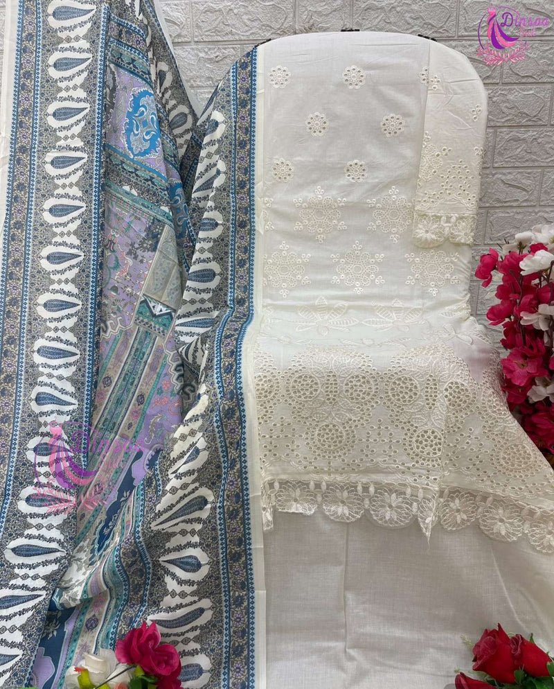 Dinsaa Suit Anabiya Vol 1 297 298 299 Cambric Embroidery Suit