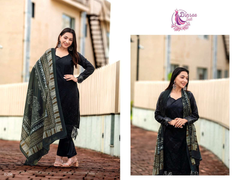 Dinsaa Suit Anabiya Vol 1 297 298 299 Cambric Embroidery Suit