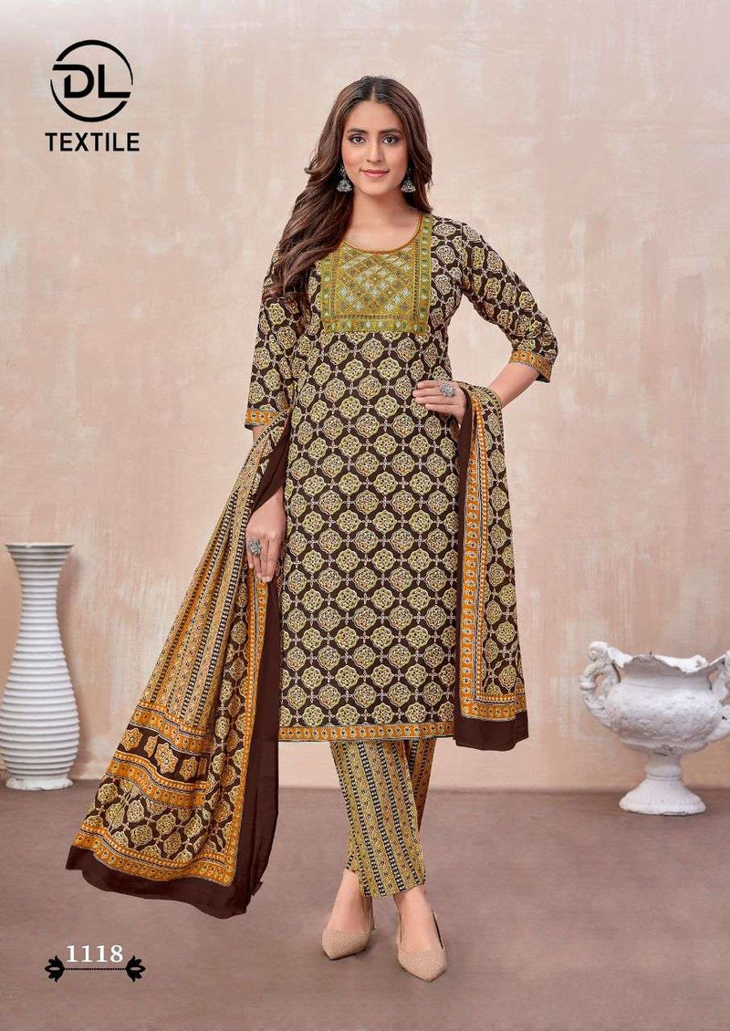 Dl Textiles Top Secret Vol 2 Cotton With Neck Work And Pocket Readymade Salwar Suit
