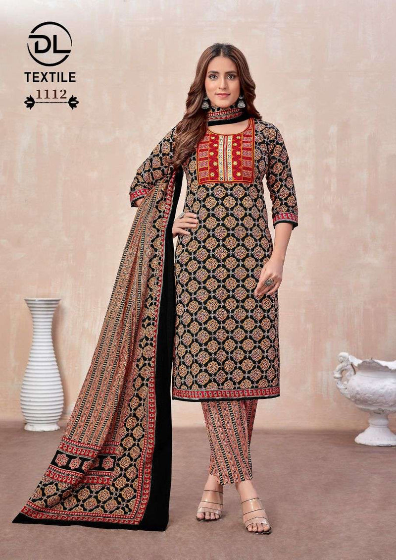 Dl Textiles Top Secret Vol 2 Cotton With Neck Work And Pocket Readymade Salwar Suit