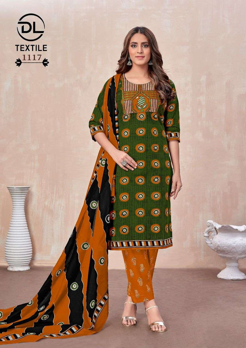 Dl Textiles Top Secret Vol 2 Cotton With Neck Work And Pocket Readymade Salwar Suit