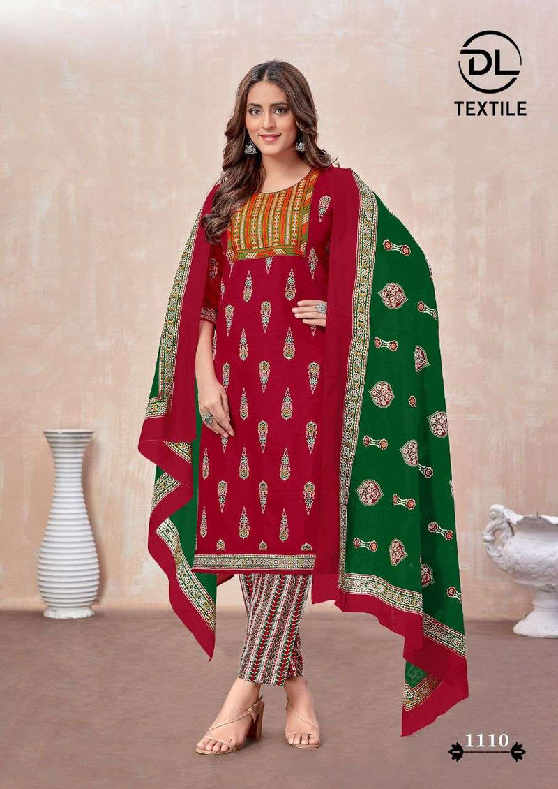 Dl Textiles Top Secret Vol 2 Cotton With Neck Work And Pocket Readymade Salwar Suit