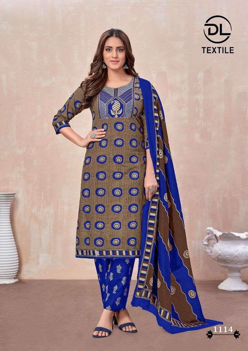 Dl Textiles Top Secret Vol 2 Cotton With Neck Work And Pocket Readymade Salwar Suit