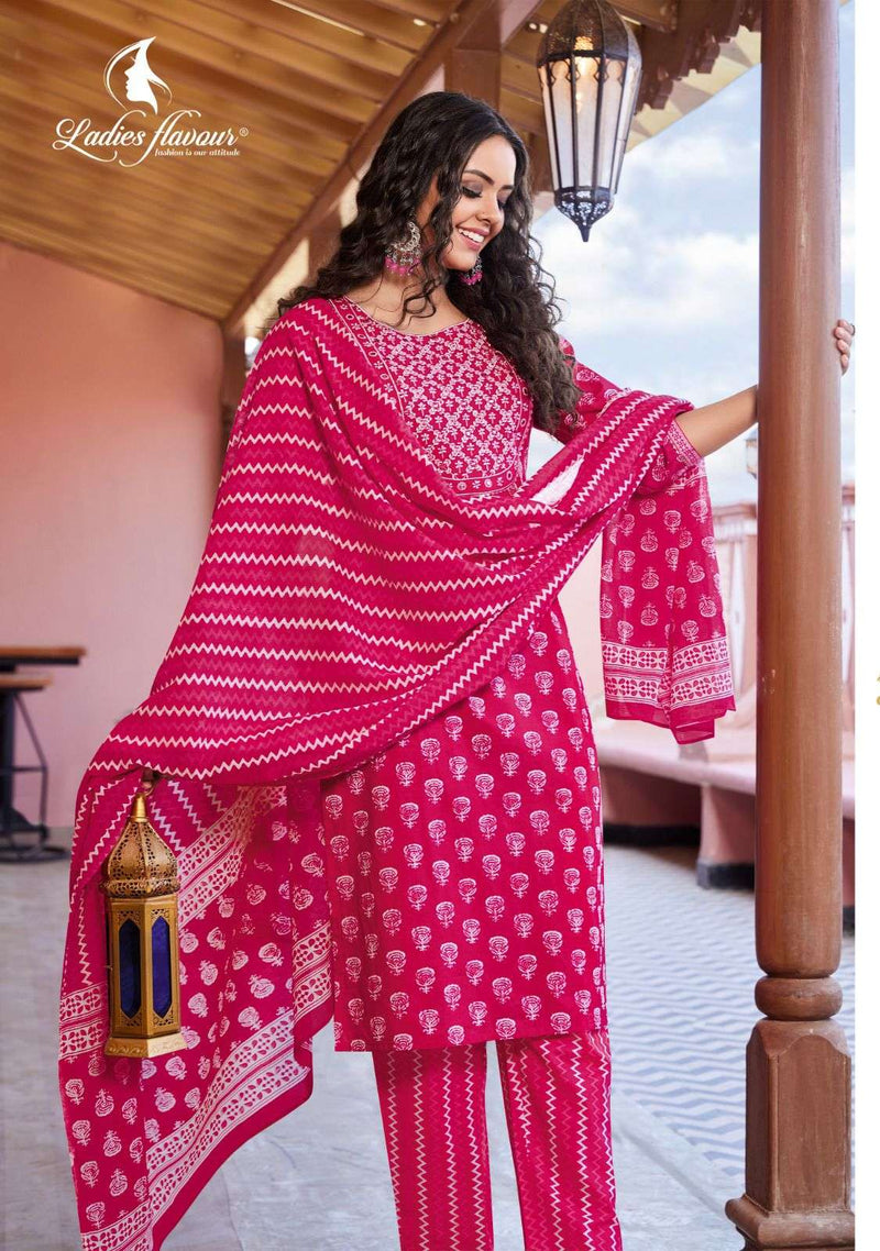 Dollar Vol 2 By Ladies Flavour Cotton Summer Wear Readymade Kurti With Bottom & Dupatta