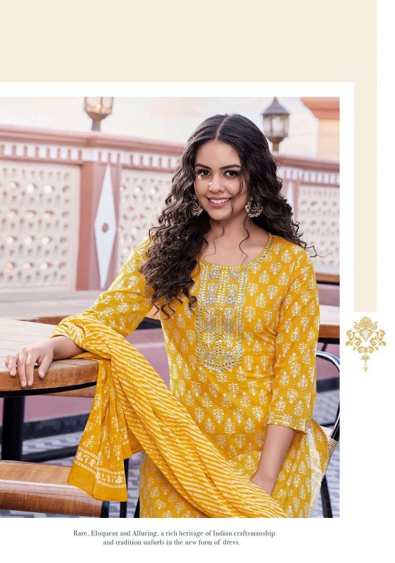 Dollar Vol 2 By Ladies Flavour Cotton Summer Wear Readymade Kurti With Bottom & Dupatta