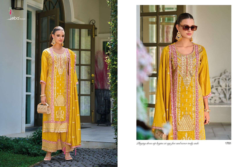 Eba Lifestyle Lffat Silk Emboidery Work Wessing Wear Suit Collection