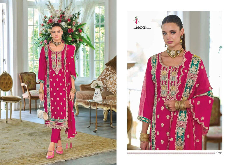 Eba Lifestyle Noura Silk Emboidery Work Designer Party Wear Suit Collection