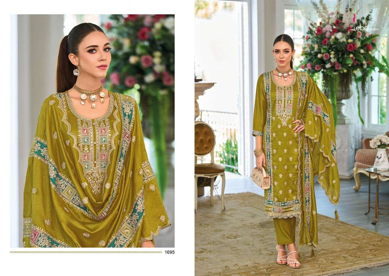 Eba Lifestyle Noura Silk Emboidery Work Designer Party Wear Suit Collection