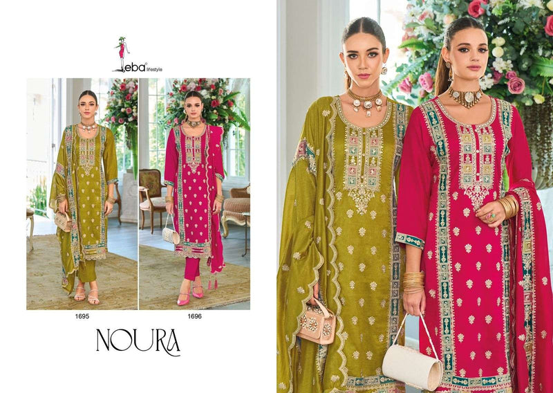 Eba Lifestyle Noura Silk Emboidery Work Designer Party Wear Suit Collection