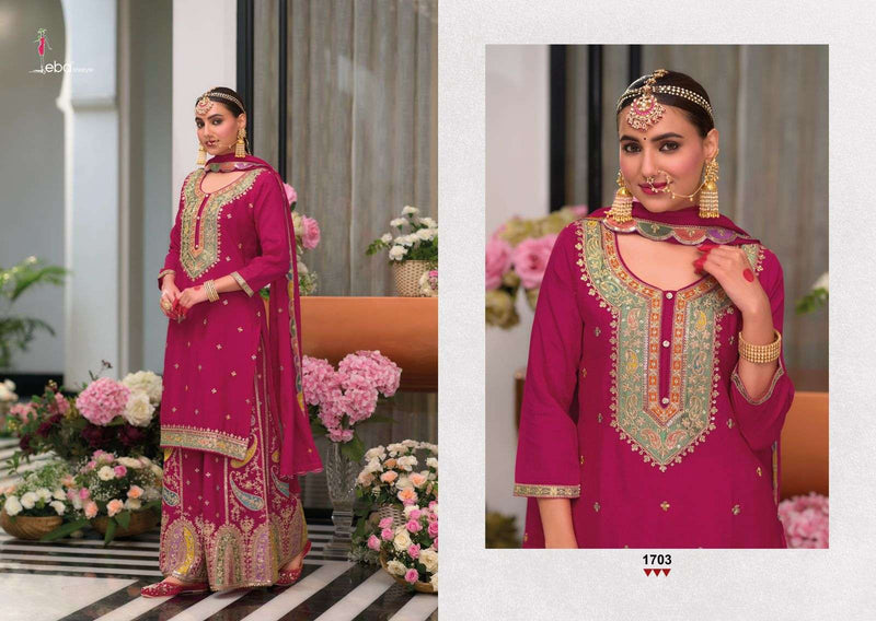 Eba Lifestyle Safroon Karwa Special Chinon Emboidery Work Suit