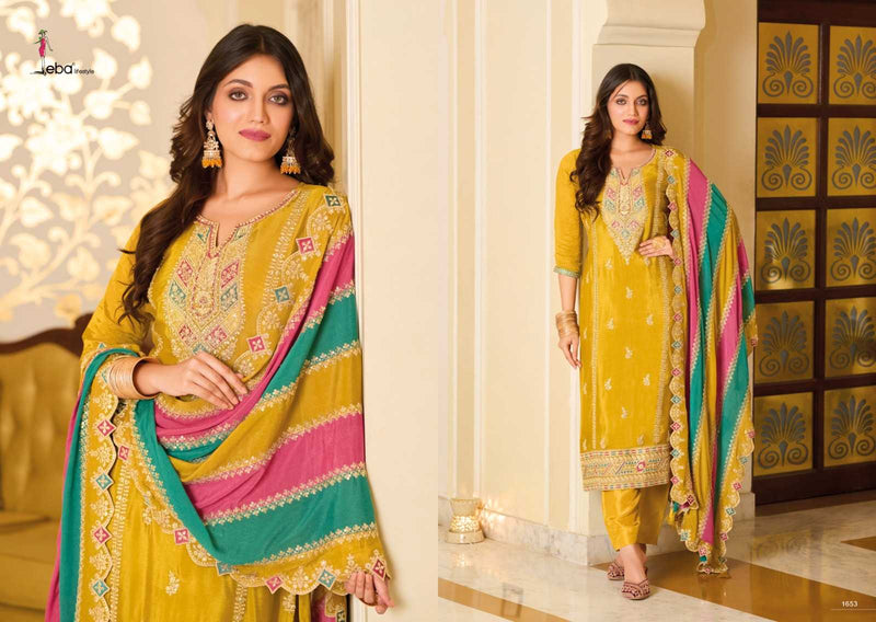 Eba Lifestyle Yasmin Premium Silk With Emboidery Work Wedding Wear Suit