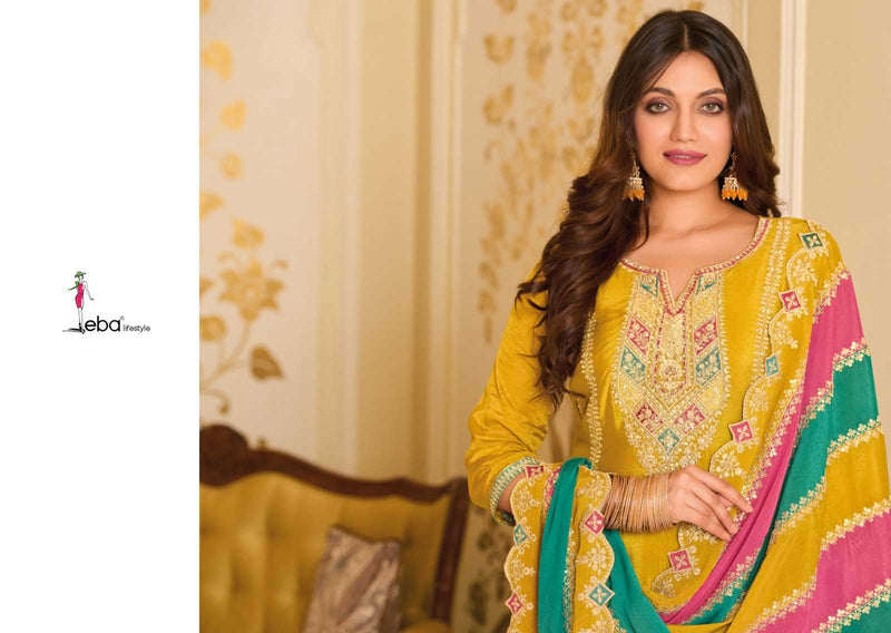 Eba Lifestyle Yasmin Premium Silk With Emboidery Work Wedding Wear Suit