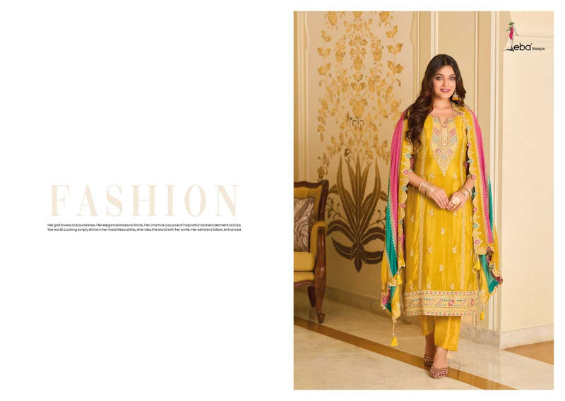 Eba Lifestyle Yasmin Premium Silk With Emboidery Work Wedding Wear Suit