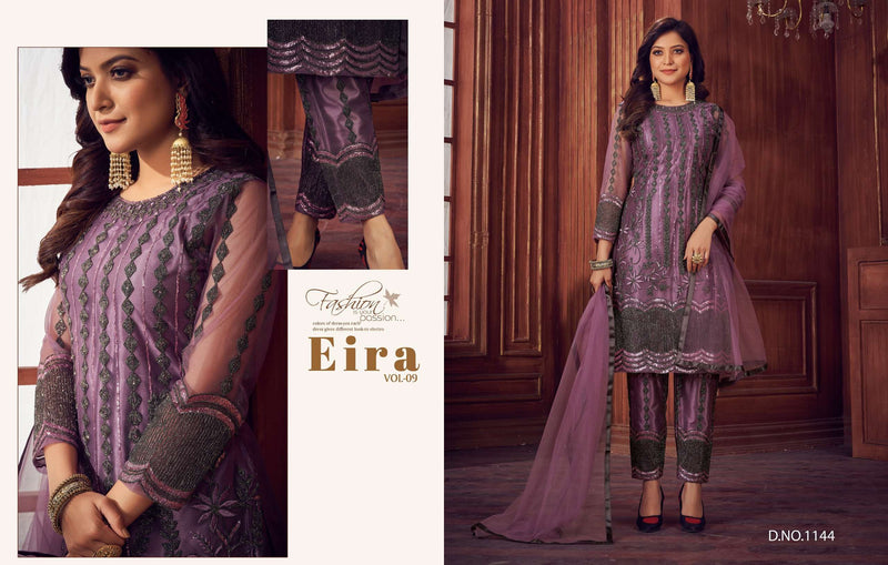 EIRA Vol 9 1144-1147 Heavy Net Embroidery Work Salwar Kameez