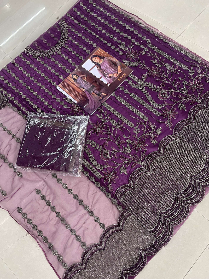 EIRA Vol 9 1144-1147 Heavy Net Embroidery Work Salwar Kameez