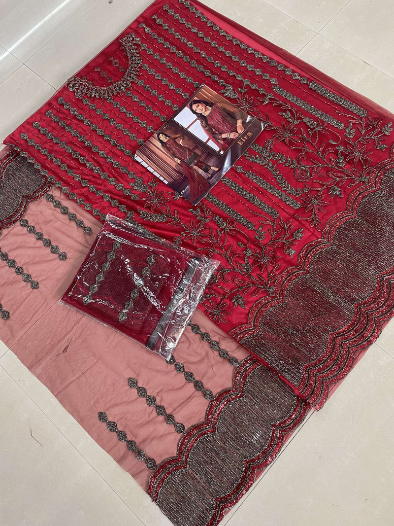EIRA Vol 9 1144-1147 Heavy Net Embroidery Work Salwar Kameez