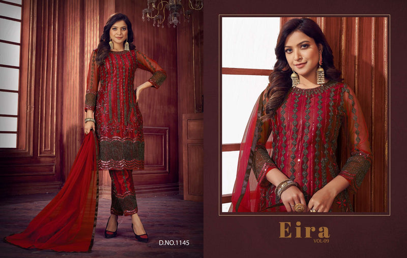 EIRA Vol 9 1144-1147 Heavy Net Embroidery Work Salwar Kameez