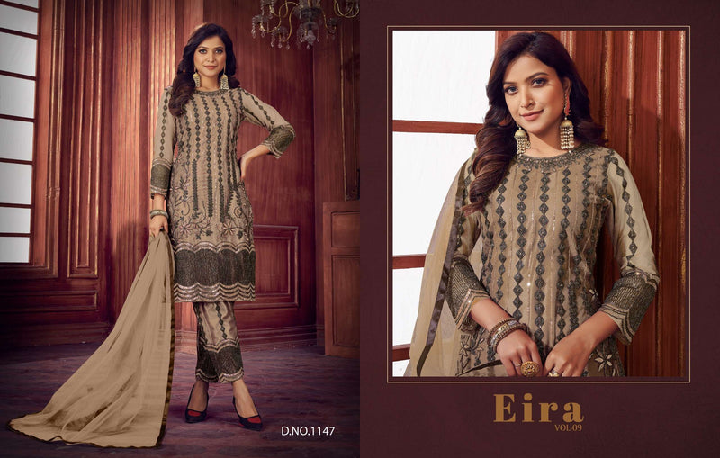 EIRA Vol 9 1144-1147 Heavy Net Embroidery Work Salwar Kameez