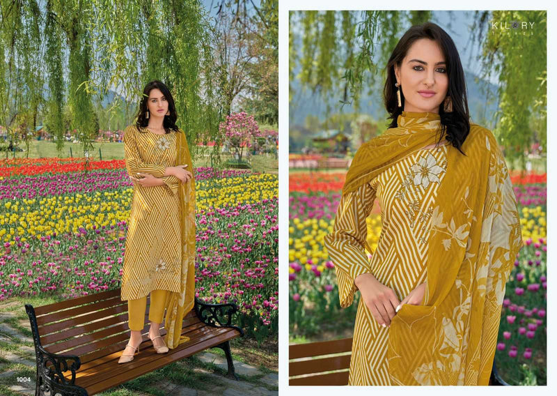 Kilory Trendz Elnaz Vol 2 Lawn With Fancy Embroidery Work Unstitched Salwar Suit