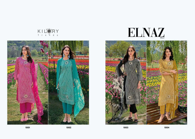Kilory Trendz Elnaz Vol 2 Lawn With Fancy Embroidery Work Unstitched Salwar Suit