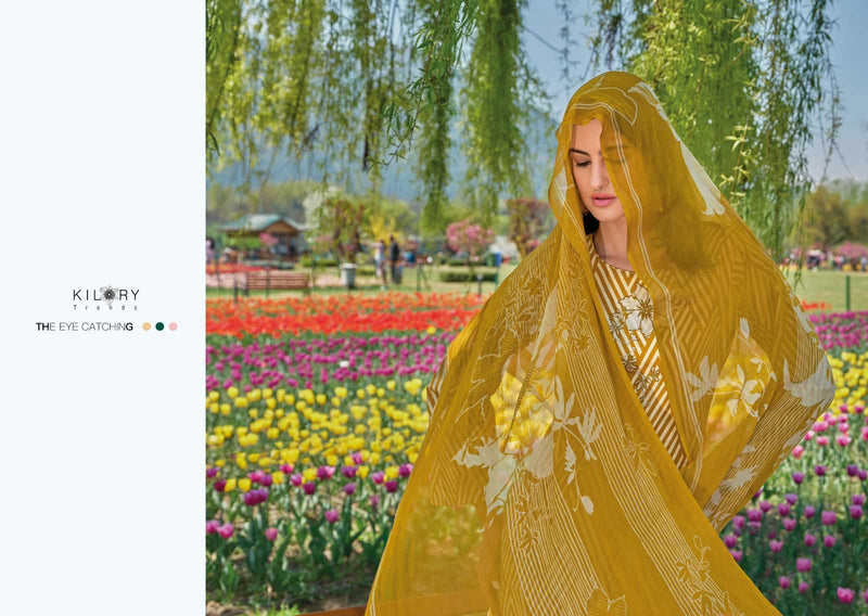 Kilory Trendz Elnaz Vol 2 Lawn With Fancy Embroidery Work Unstitched Salwar Suit