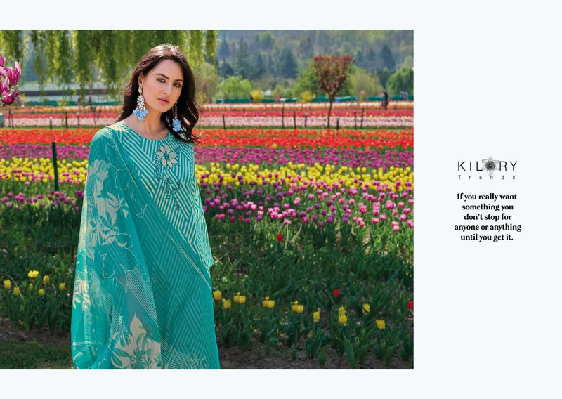 Kilory Trendz Elnaz Vol 2 Lawn With Fancy Embroidery Work Unstitched Salwar Suit