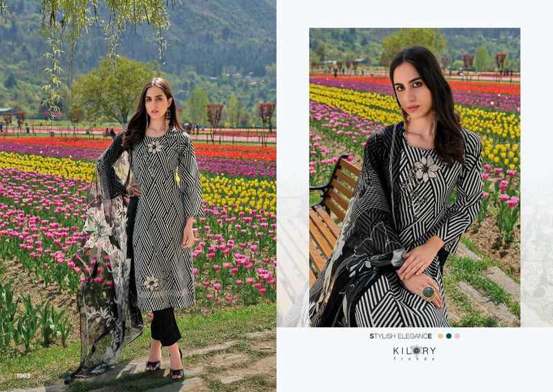 Kilory Trendz Elnaz Vol 2 Lawn With Fancy Embroidery Work Unstitched Salwar Suit