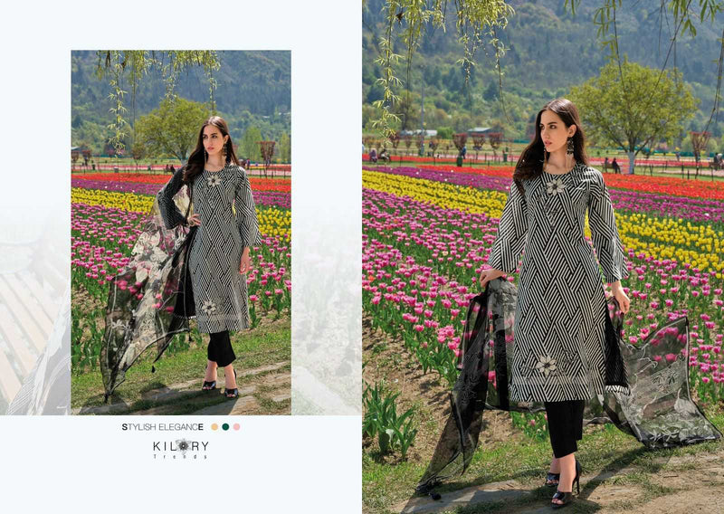 Kilory Trendz Elnaz Vol 2 Lawn With Fancy Embroidery Work Unstitched Salwar Suit
