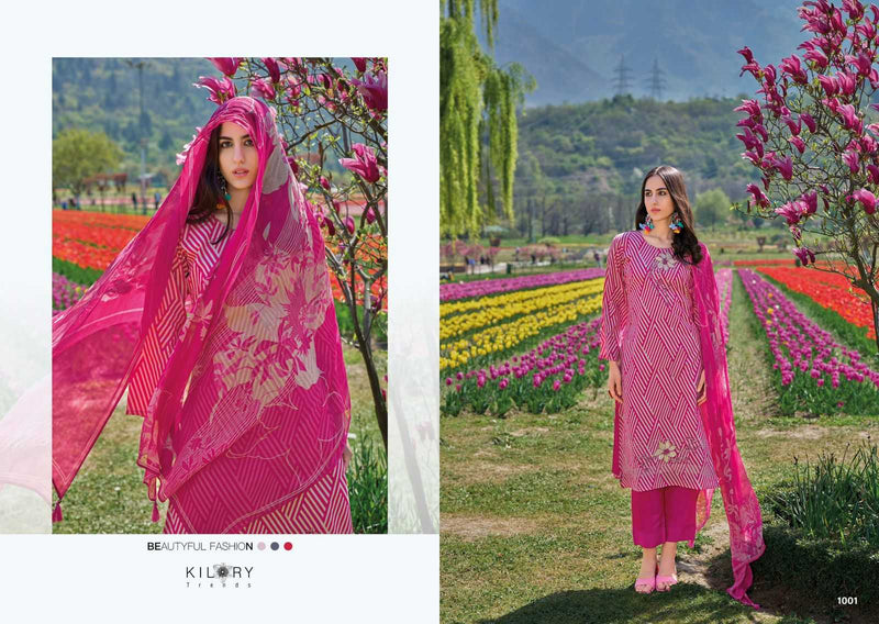 Kilory Trendz Elnaz Vol 2 Lawn With Fancy Embroidery Work Unstitched Salwar Suit