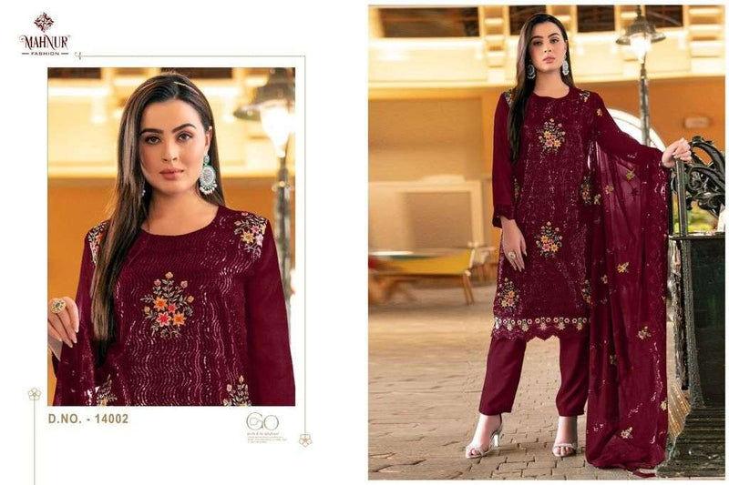 Mahnur Fashion Emaan Adeel Premium Collection Vol 4 Heavy Georgette Embroidery Pakistani Suits