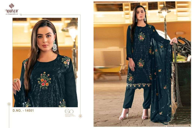 Mahnur Fashion Emaan Adeel Premium Collection Vol 4 Heavy Georgette Embroidery Pakistani Suits