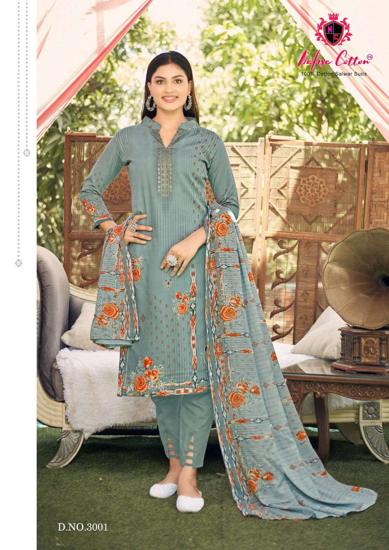 Esra Karachi Suits Vol 3 By Nafisa Cotton Digital Print Adorable Salwar Kameez