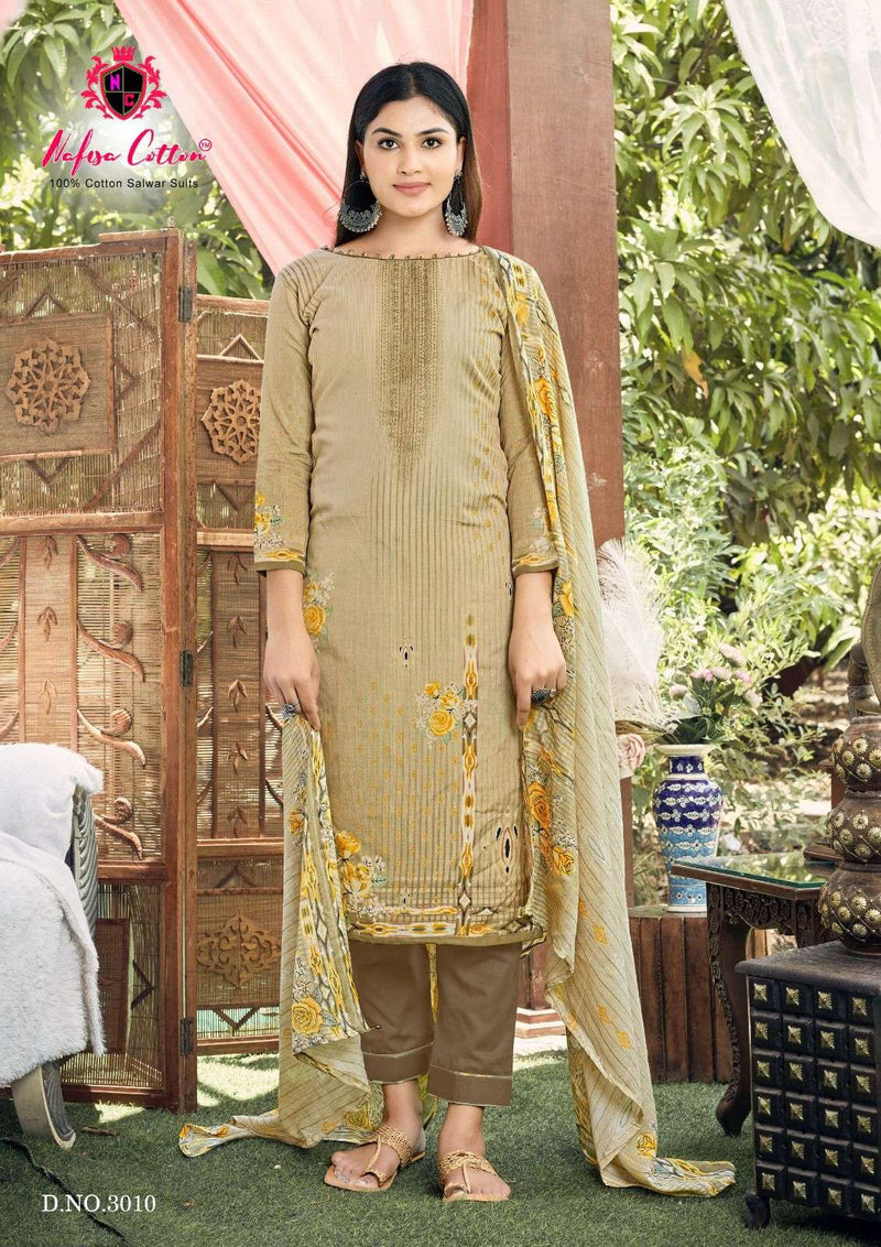 Esra Karachi Suits Vol 3 By Nafisa Cotton Digital Print Adorable Salwar Kameez