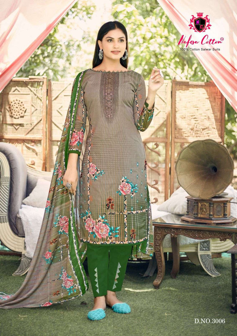 Esra Karachi Suits Vol 3 By Nafisa Cotton Digital Print Adorable Salwar Kameez