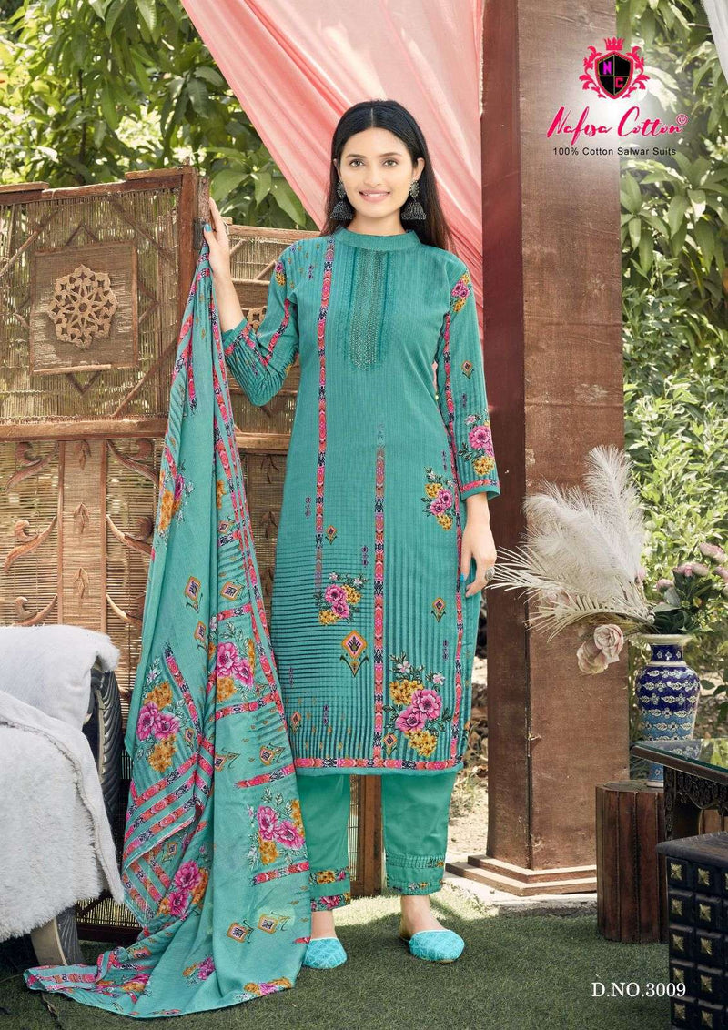 Esra Karachi Suits Vol 3 By Nafisa Cotton Digital Print Adorable Salwar Kameez