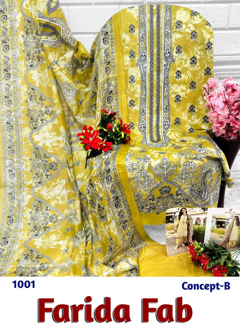 Farida Fab Concept B Cotton Digital Print Daily Wear Salwar Suit