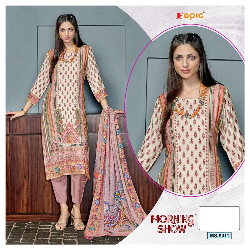Fepic Morning Show Ms 9011  Muslin Digital Printed Fancy Wear Salwar Suit