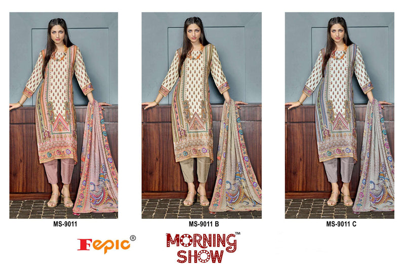 Fepic Morning Show Ms 9011  Muslin Digital Printed Fancy Wear Salwar Suit