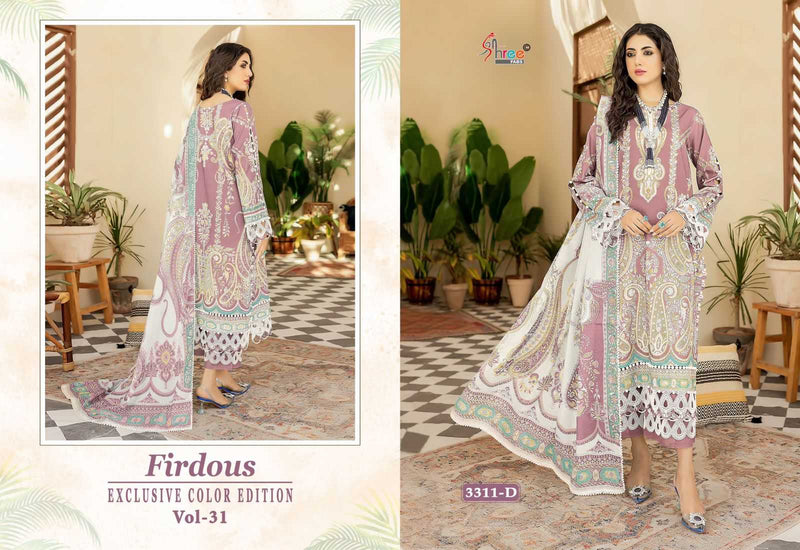 Shree Fabs Firdous Exclusive Collection Vol 31  Cotton Print Unstitched Salwar Suit