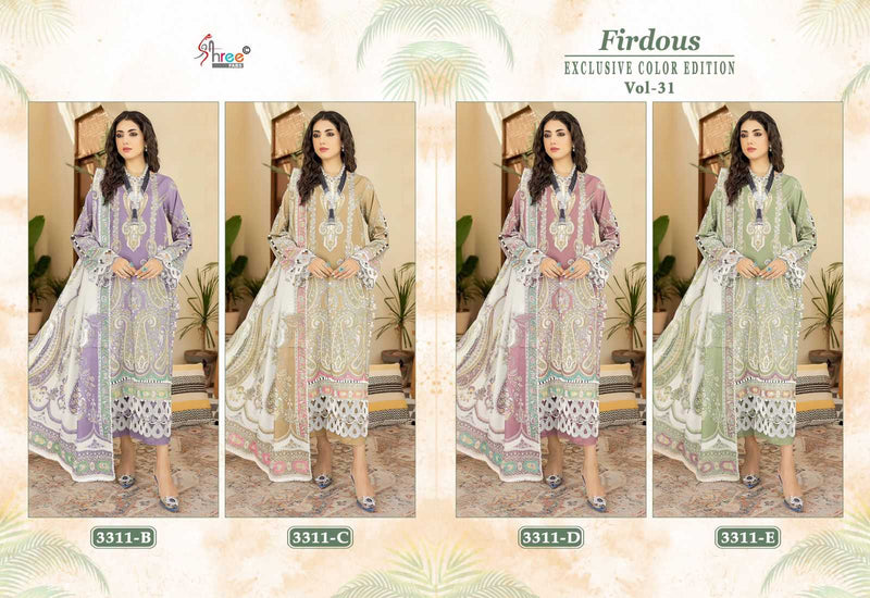 Shree Fabs Firdous Exclusive Collection Vol 31  Cotton Print Unstitched Salwar Suit